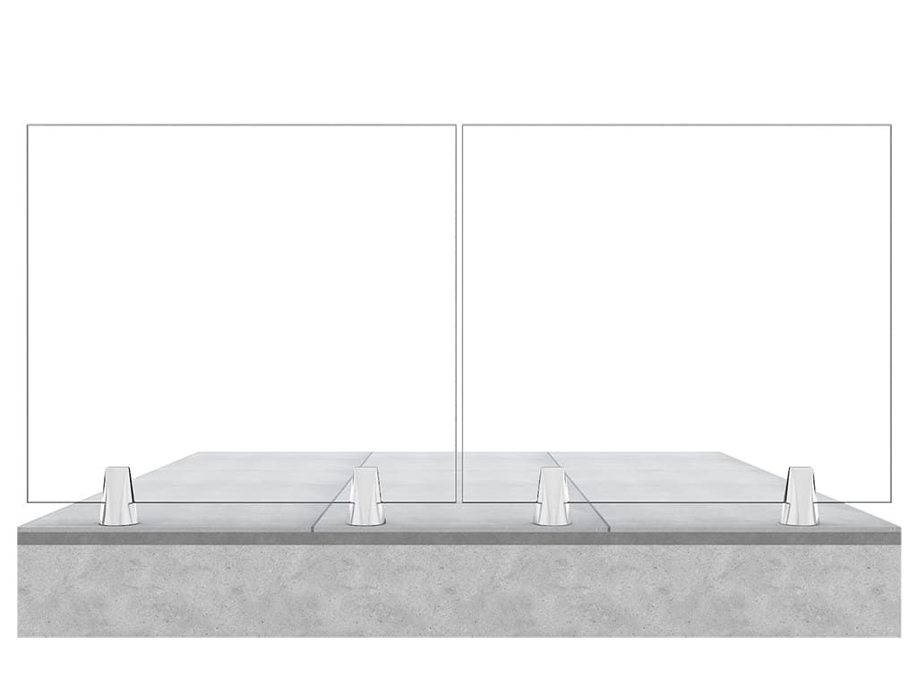 Garde-corps terrasse GLASSFIT CC-780 vue de face